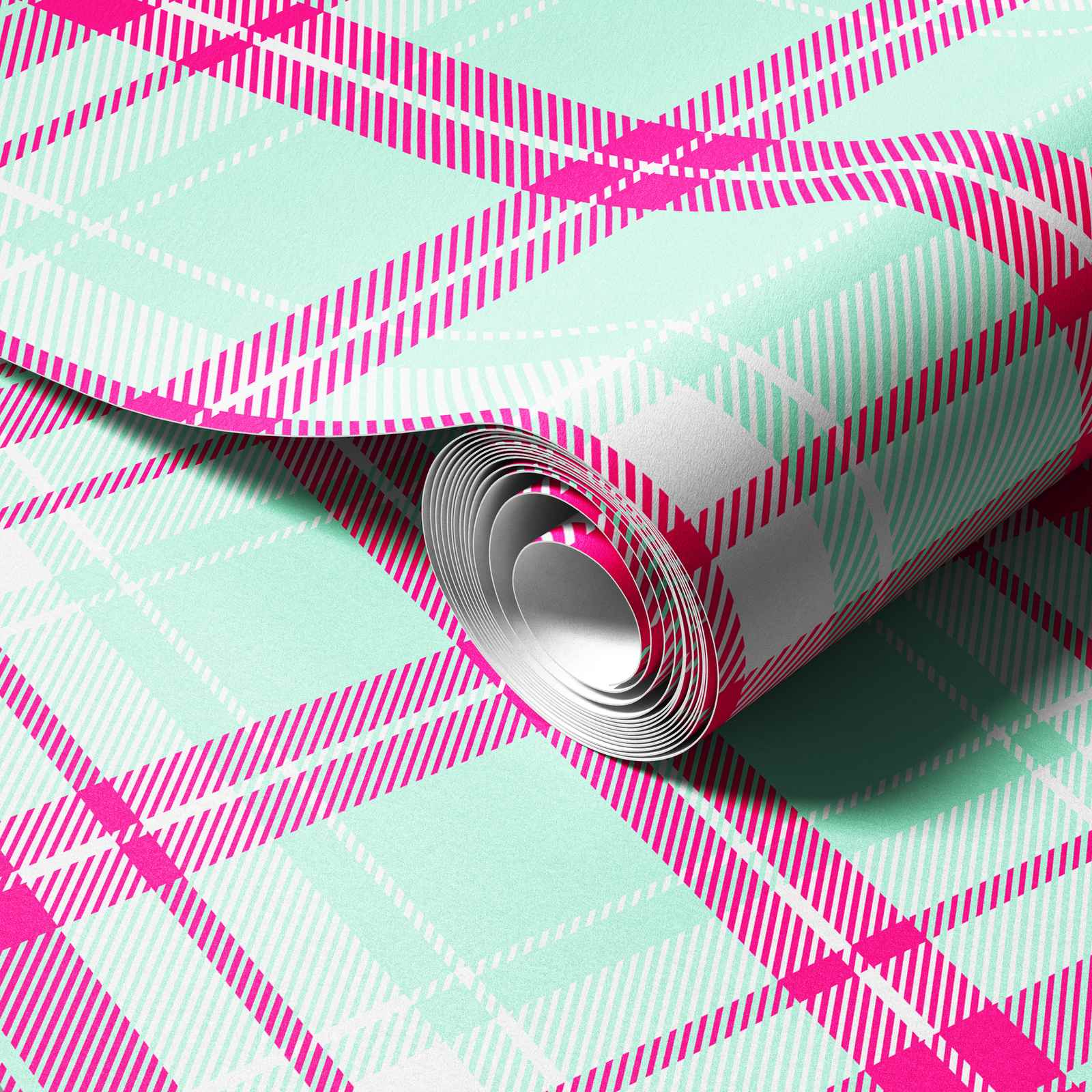 Barbie and Mint Plaid